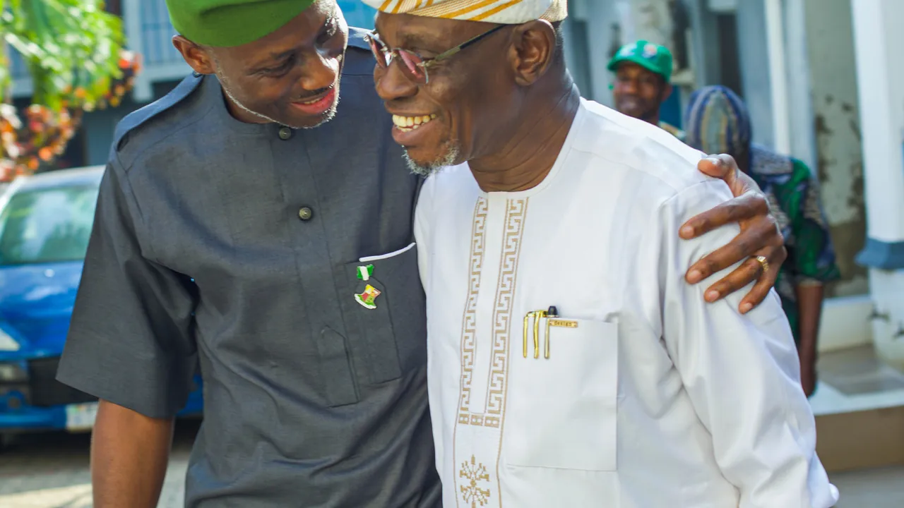 An embrace between old comrades